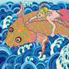 ポストカード 海女海(Amami) ポストカード 和風イラスト 無料
