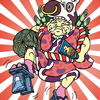 ポストカード スキップ大黒(Jumping Daikoku) ポストカード 和風イラスト 無料